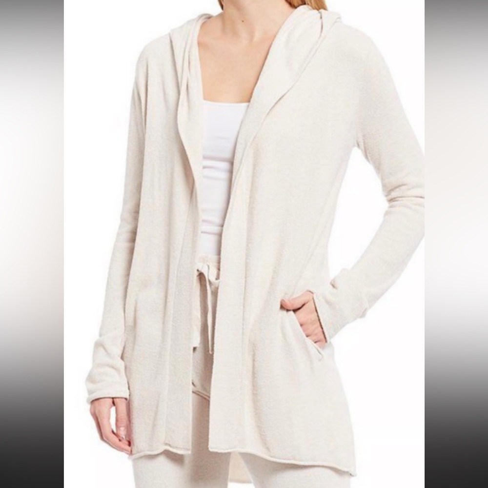 Barefoot Dreams Cozy Chic Ultra Lite Hooded Cardigan 1X sk0156802